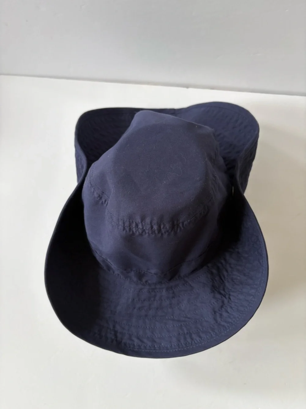 Hanna Andersson L Blue Sun Hat Unisex Boy Girl Chin Strap‎ Resort Cruise Coastal